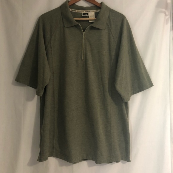 The North Face Other - The North Face Half Zipper Polo L Green Tekware